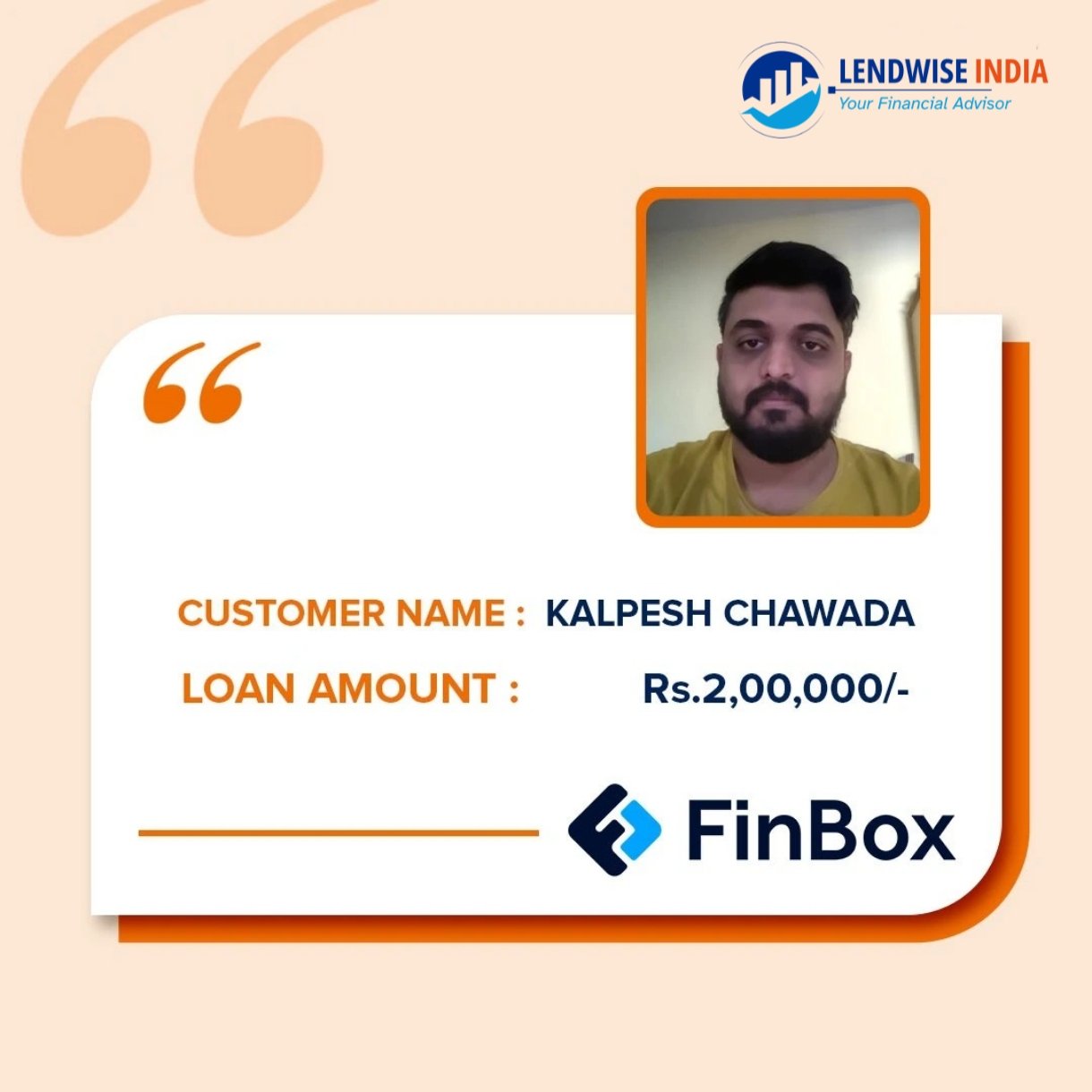 Testimonial - Kalpesh Chawada