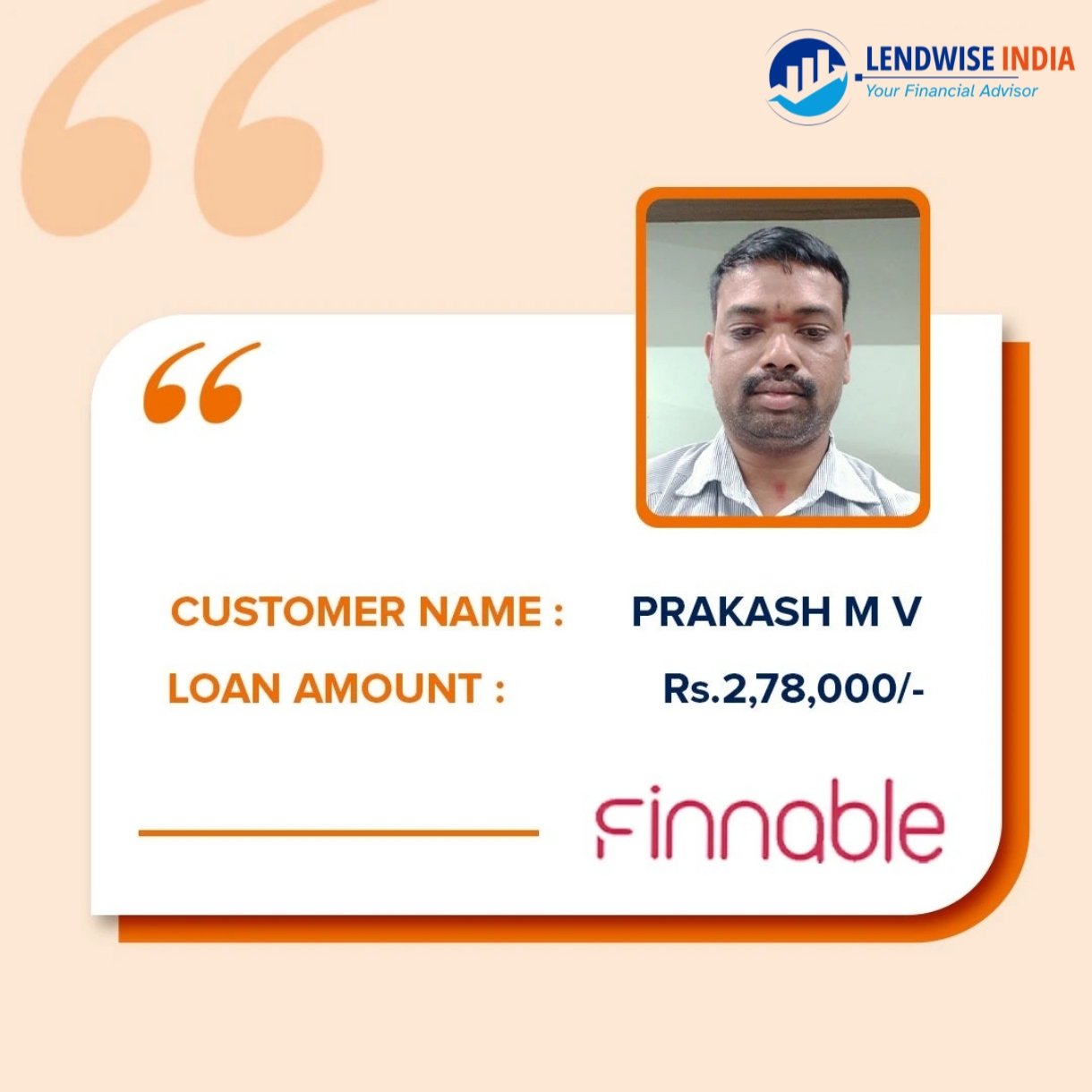 Testimonial - Prakash